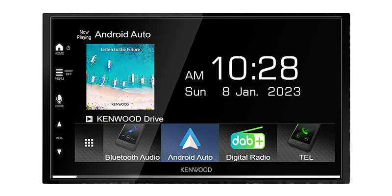 Kenwood 6.8" Wireless CarPlay/Android Auto Double-DIN Head Unit | DMX7522DABS