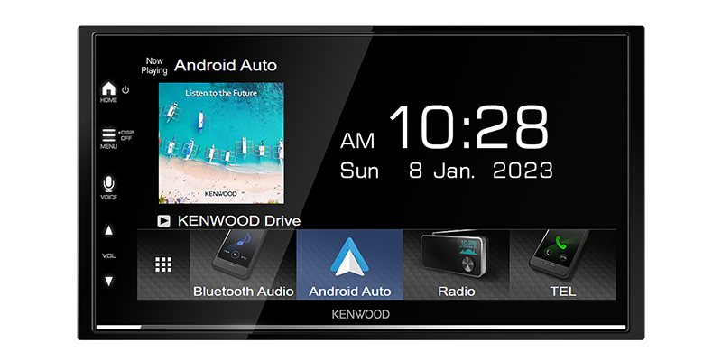 Kenwood 6.8" CarPlay/Android Auto Double-DIN Head Unit | DMX7022S