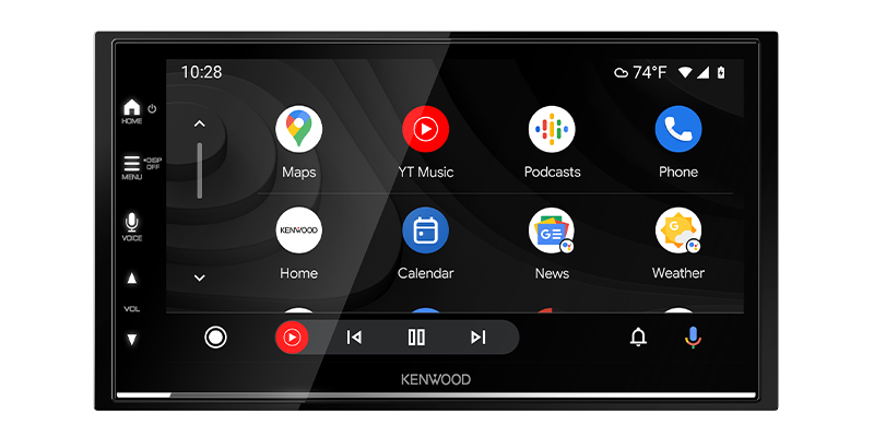 Kenwood 6.8" CarPlay/Android Auto Double-DIN Head Unit | DMX7022S