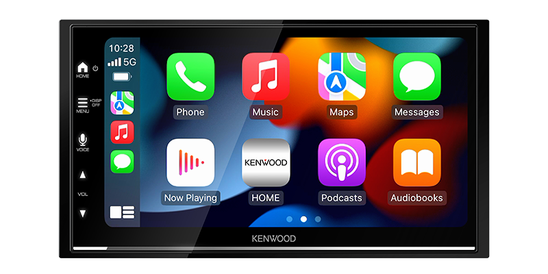 Kenwood 6.8" CarPlay/Android Auto Double-DIN Head Unit | DMX7022S