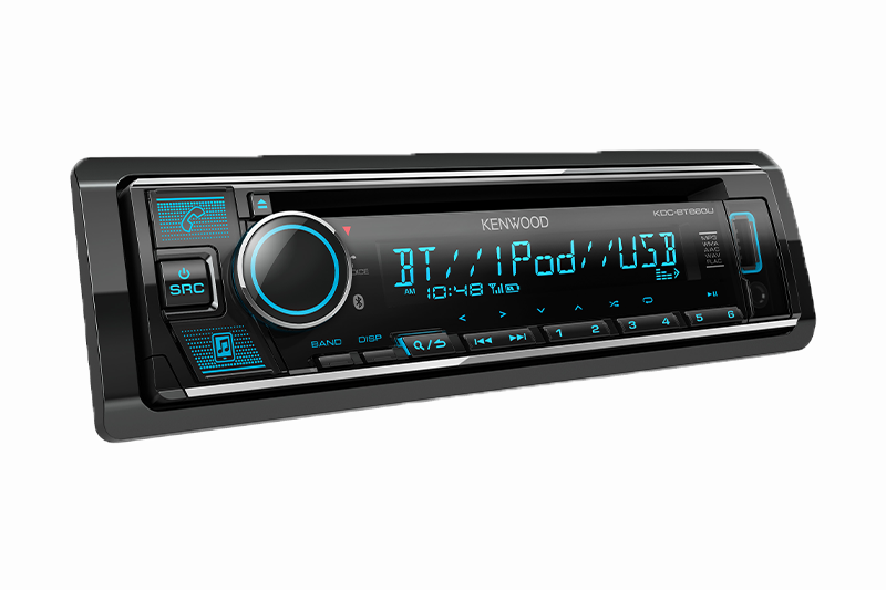 Kenwood Bluetooth RGB CD Single-DIN Head Unit | KDC-BT660U