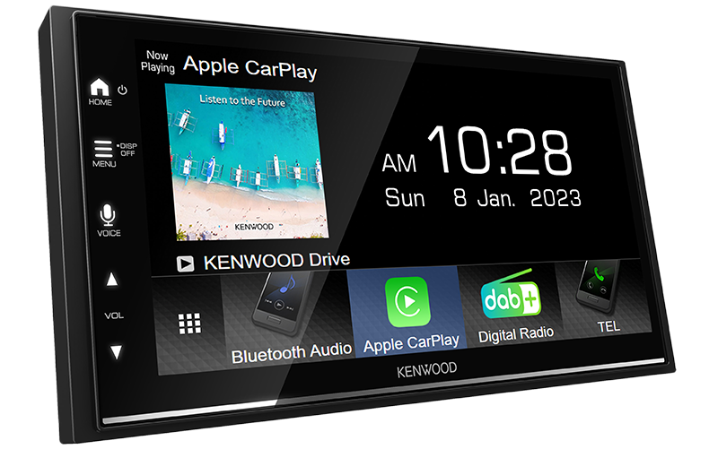 Kenwood 6.8" Wireless CarPlay/Android Auto Double-DIN Head Unit | DMX7522DABS