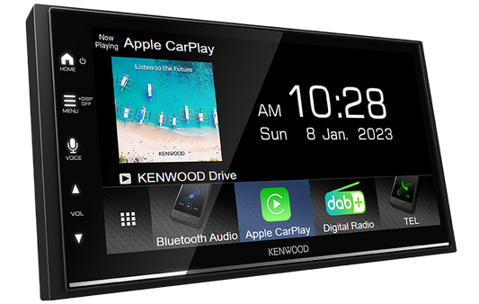 Kenwood 6.8" Wireless CarPlay/Android Auto Double-DIN Head Unit | DMX7522DABS