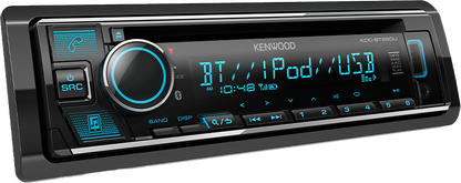 Kenwood Bluetooth RGB CD Single-DIN Head Unit | KDC-BT660U