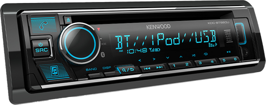 Kenwood Bluetooth RGB CD Single-DIN Head Unit | KDC-BT660U