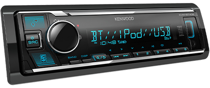 Kenwood Bluetooth RGB Single-DIN Head Unit | KMM-BT408