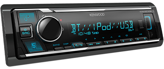 Kenwood Bluetooth RGB Single-DIN Head Unit | KMM-BT408