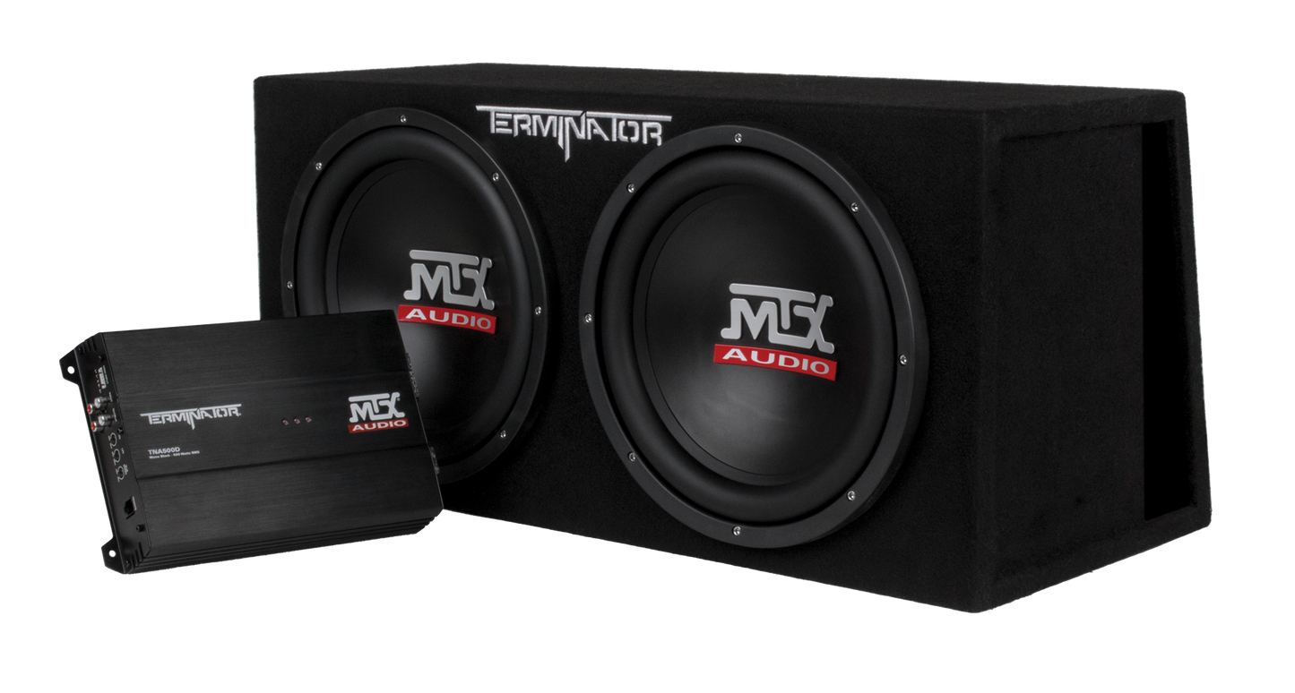 MTX Audio Terminator Dual 12" 1000W Ported Subwoofer & Amplifier - TNP212DV