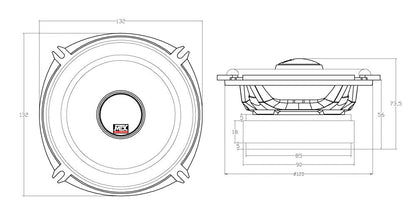MTX Audio TX6 Series 5.25" Coaxial Speakers - TX650C