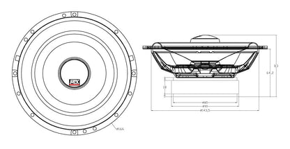 MTX Audio TX6 Series 6.5" Coaxial Speakers - TX665C