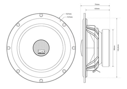 MTX Audio TX4 Series 6.5" Coaxial Speakers - TX465C