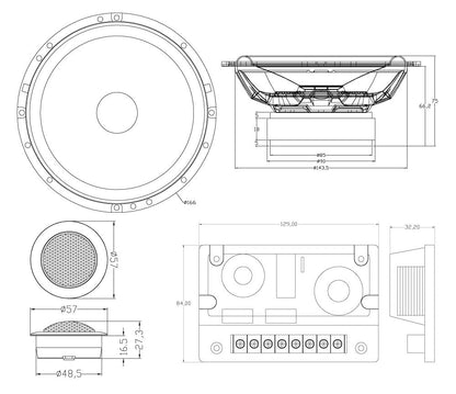 MTX Audio TX6 Series 6.5" Component Speakers - TX665S