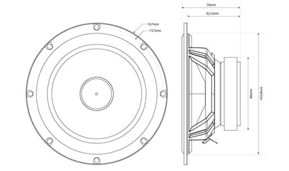 MTX Audio TX2 Series 6.5" Component Speakers - TX265S