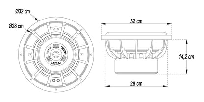 MTX Audio TX6 Series 800W RMS 12" Subwoofer - TX612
