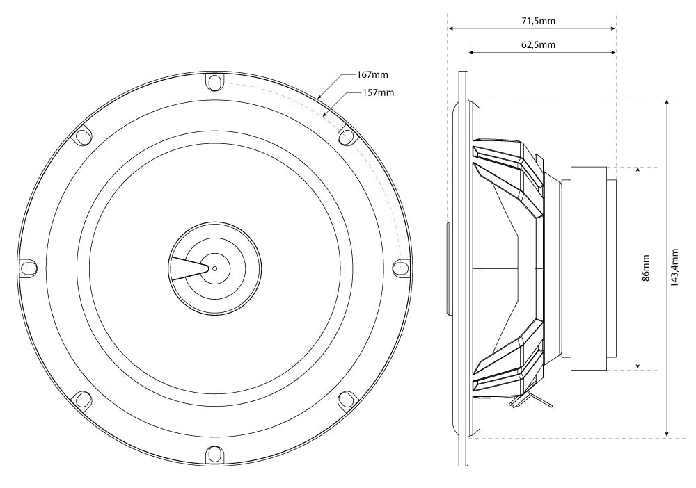 MTX Audio TX2 Series 65W RMS 6.5inch Coaxial Speakers